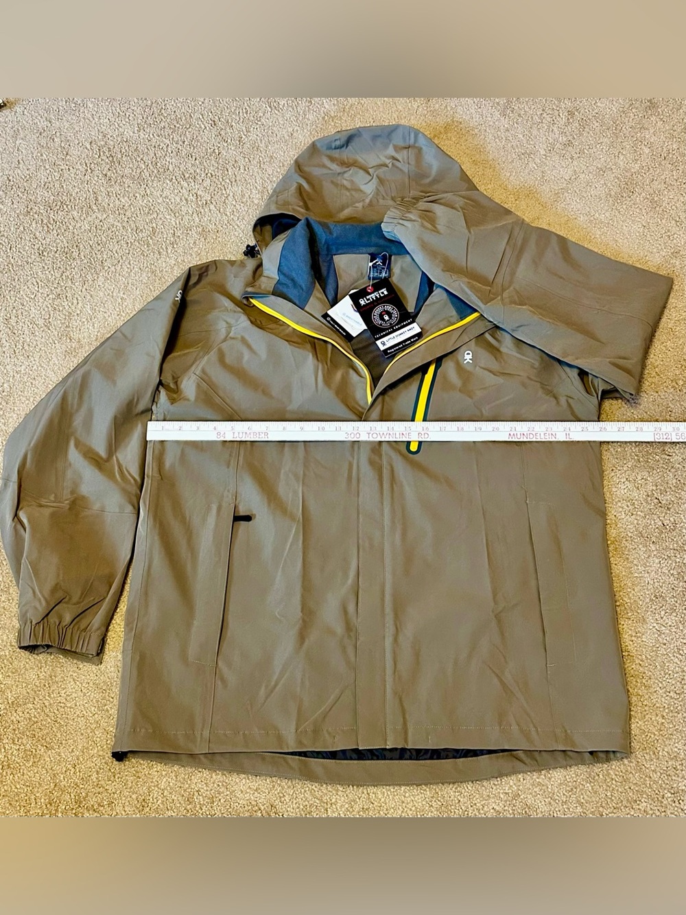 Little Donkey Andy Men's Two-Tone Khaki Hooded Jacket - Picture 11 of 14